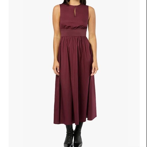 WeWoreWhat Dresses & Skirts - We Wore What Sleeveless Keyhole Midi Dress - eggplant burgundy Jersey size small
